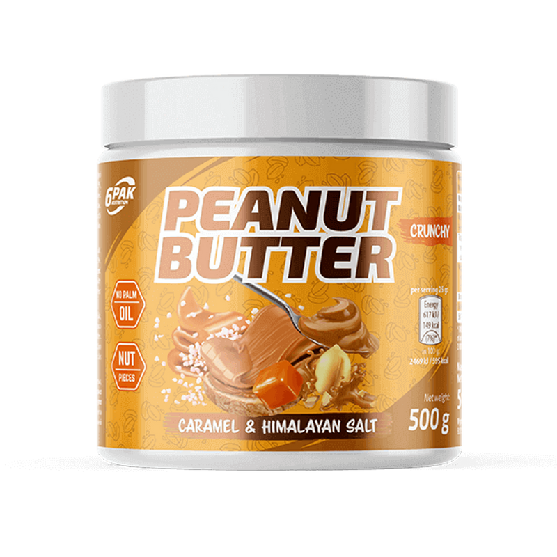 6Pak Nutrition, Peanut Butter Caramel & Himalayan Salt, 500g - Stayfit.no