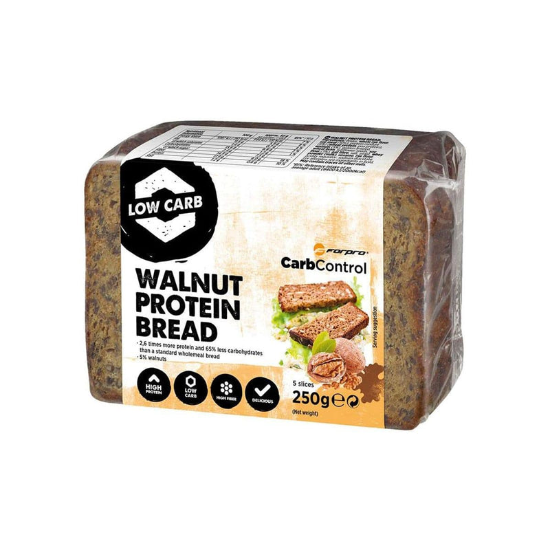 Forpro, Walnut Protein Bread, 250g - Stayfit.no