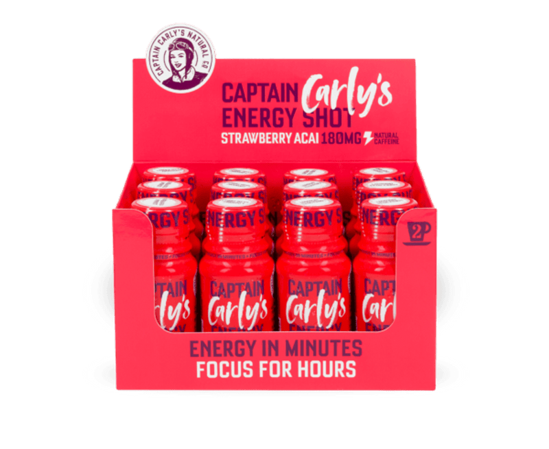Captain Carly's Natural Co., Captain Carly's Energy Shot, 60ml x 24stk - Stayfit.no