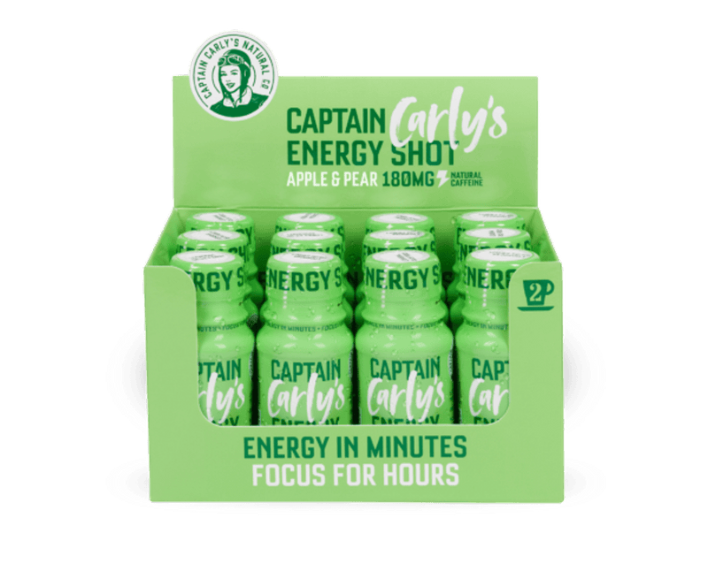 Captain Carly's Natural Co., Captain Carly's Energy Shot, 60ml x 24stk - Stayfit.no