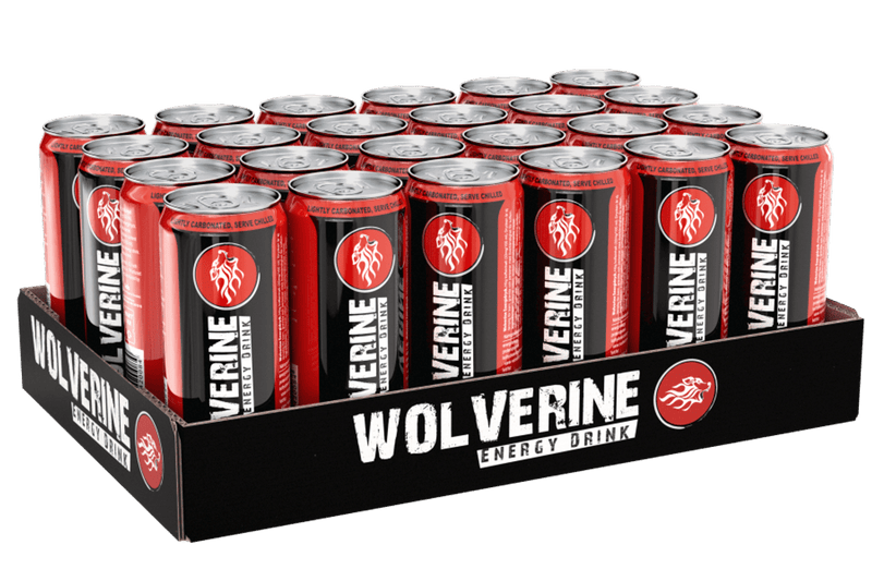Wolverine, Wolverine Energidrikk 250ml x 24stk - Stayfit.no