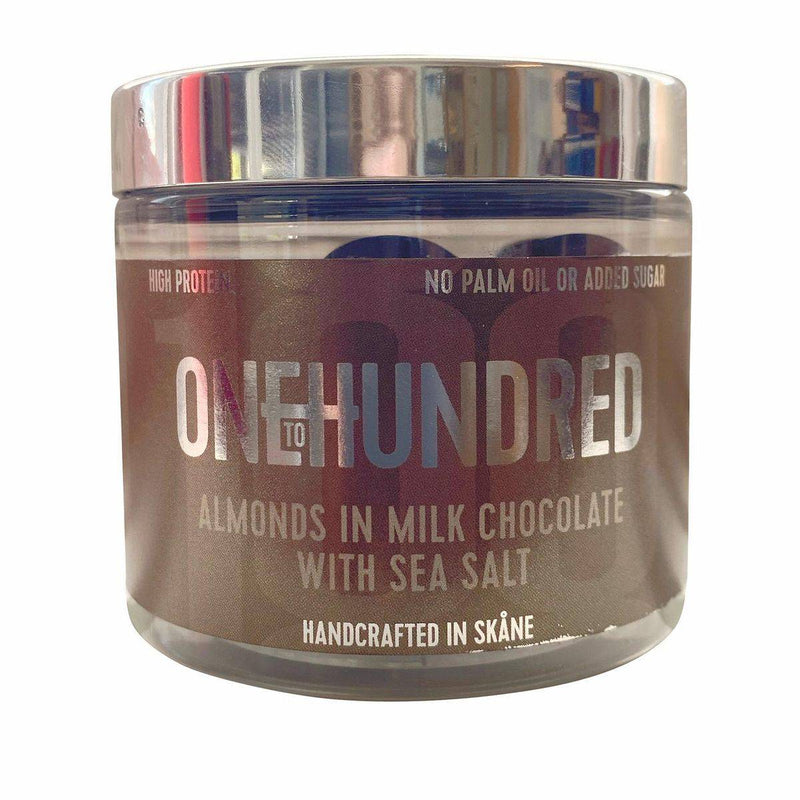 OneToHundred, Protein Almond 6x100g, Milk Chocolate/Sea Salt - Stayfit.no