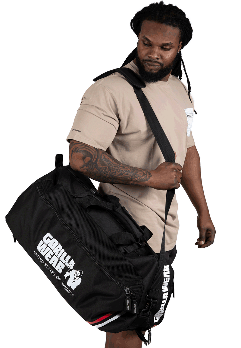 Gorilla Wear, Norris hybrid Gym Bag/Backpack, Black - Stayfit.no