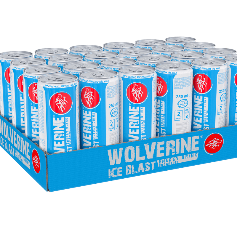 Wolverine, Wolverine Energidrikk 250ml x 24stk - Stayfit.no