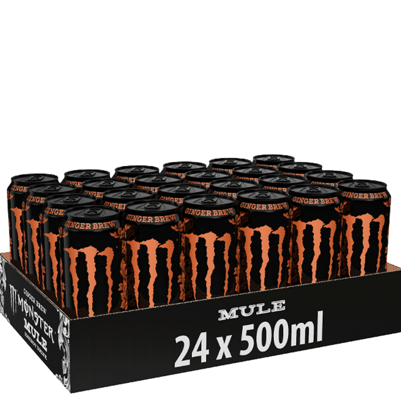 Monster Energy, Monster Mule 500ml x 24stk - Ginger Brew - Stayfit.no