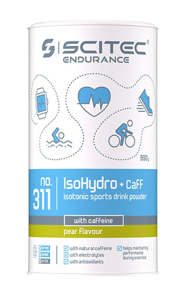 Scitec Nutrition, Endurance IsoHydro + Caff, 990g - Stayfit.no
