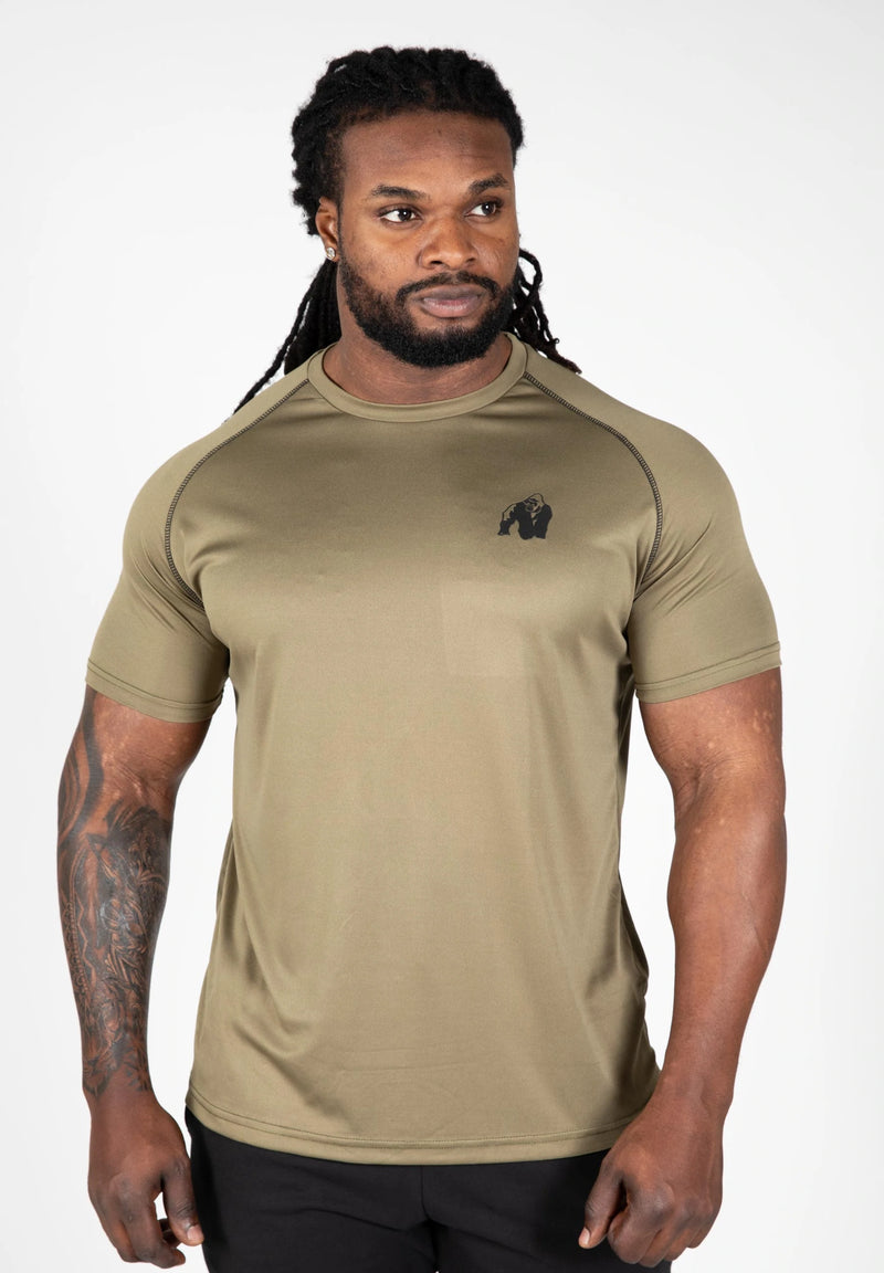Gorilla Wear, Performance T-Shirt - Army Green - Stayfit.no