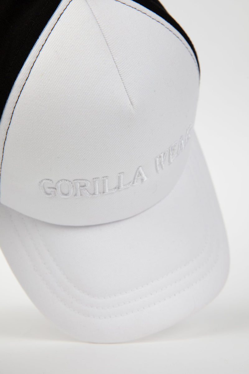 Gorilla Wear, Sharon Ponytail Cap, White/Black - Stayfit.no