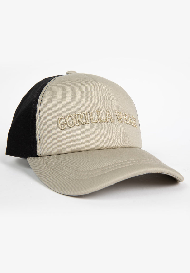 Gorilla Wear, Sharon Ponytail Cap, Beige/Black - Stayfit.no