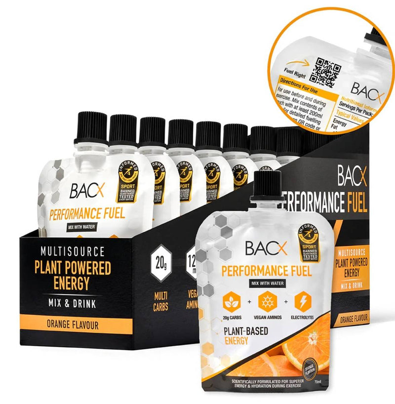 BACX, BACX Performance Fuel, 10x70ml, Orange - Stayfit.no