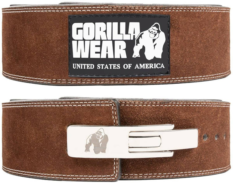 Gorilla Wear, Gorilla Wear 4 Inch (10cm) Leather Lever Belt - Stayfit.no