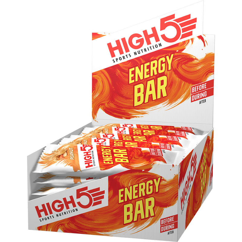 High5, HIGH5 Energy Bar, 25x55g, Peanut - Stayfit.no