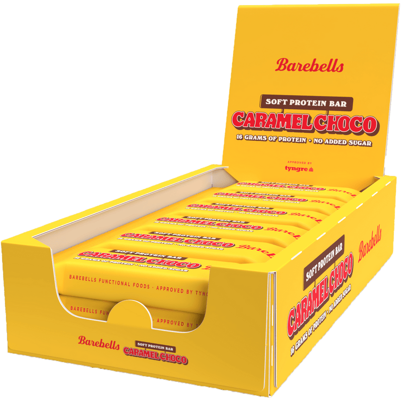 Barebells, Barebells Protein bar, 55g x 12, Soft Caramel - Stayfit.no