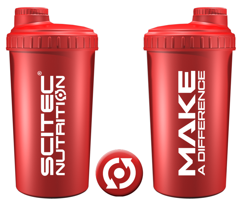 Scitec Nutrition, Scitec Shaker 700ml Red, Make A Difference - Stayfit.no