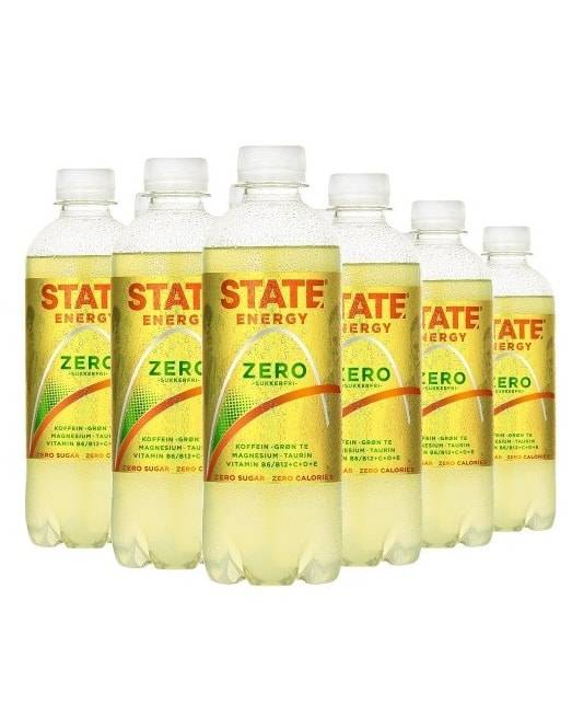 STATE Energy, STATE Energy 0,4L x 12stk ZERO - Stayfit.no