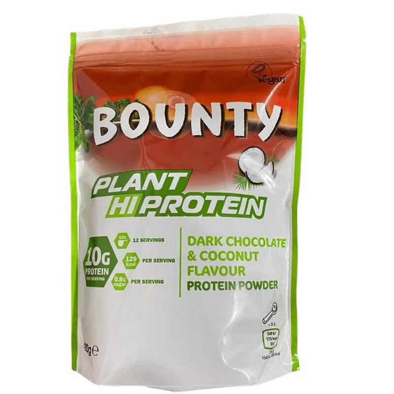 Mars Wrigley, Bounty Plant Protein Powder, 420g, Dark Chocolate & Coconut - Stayfit.no