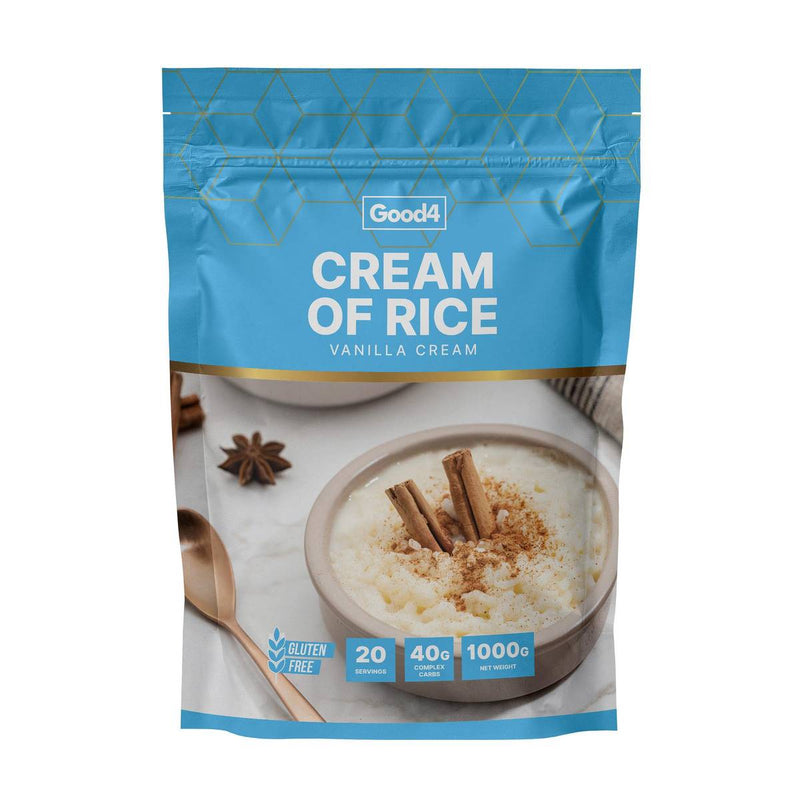 Good4Nutrition, Cream of Rice 1kg, Vanilla - Stayfit.no