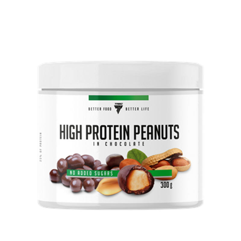 Trec Nutrition, High Protein Peanuts in Chocolate, 300g - Stayfit.no