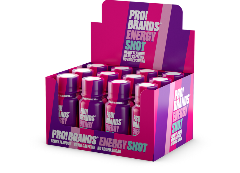 Pro!Brands, Pro!Brands Energy Shot, 60ml x 12stk - Stayfit.no