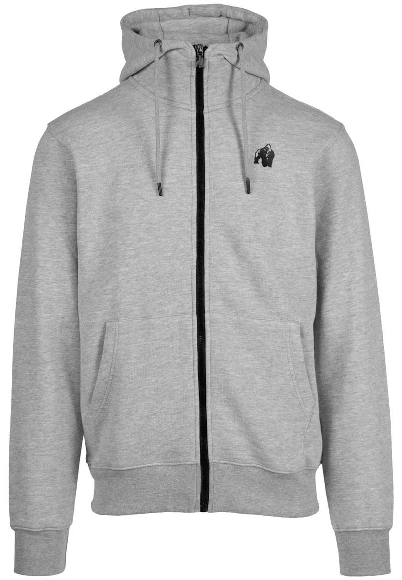 Gorilla Wear, Kennewick Zipped Hoodie, Gray - Stayfit.no