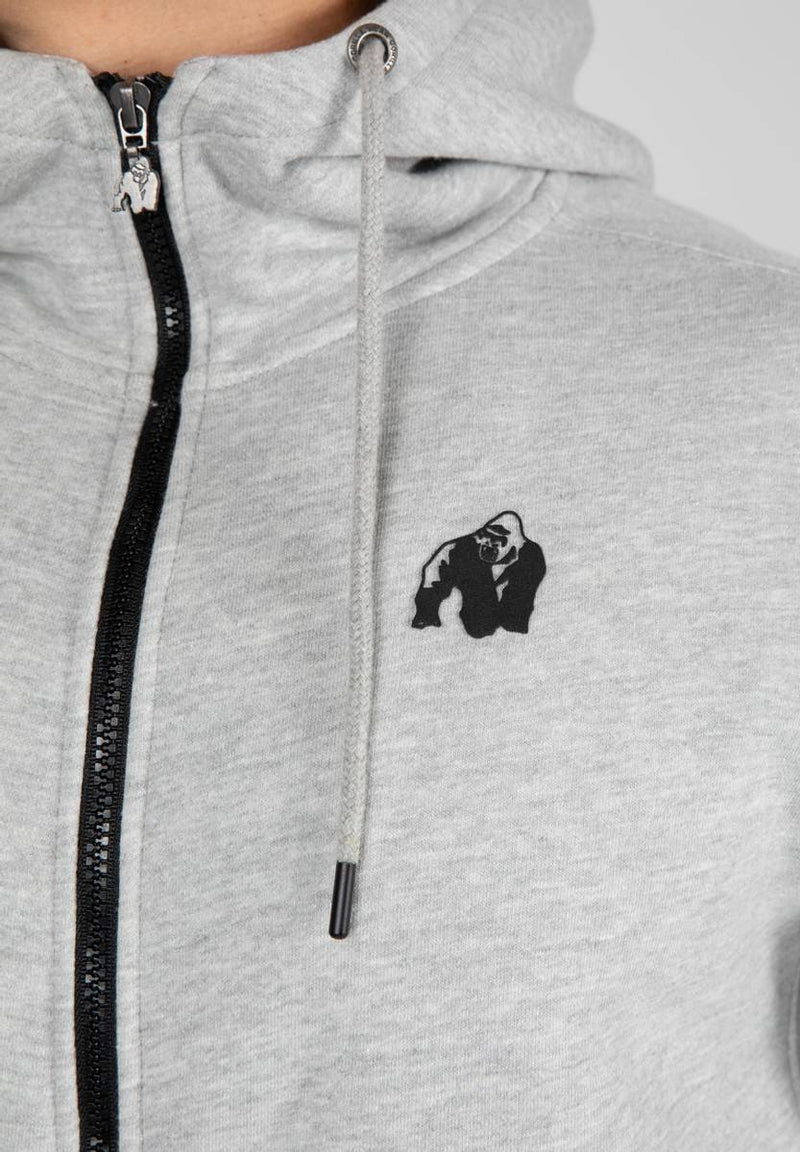Gorilla Wear, Kennewick Zipped Hoodie, Gray - Stayfit.no