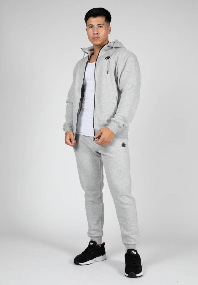 Gorilla Wear, Kennewick Zipped Hoodie, Gray - Stayfit.no